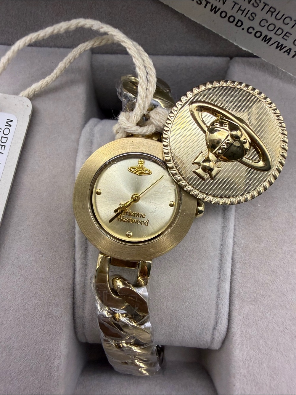 Vivienne Westwood Gold Tone Orb Watch